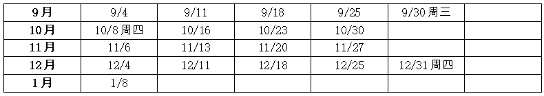 2020新王牌秋季班上课日期