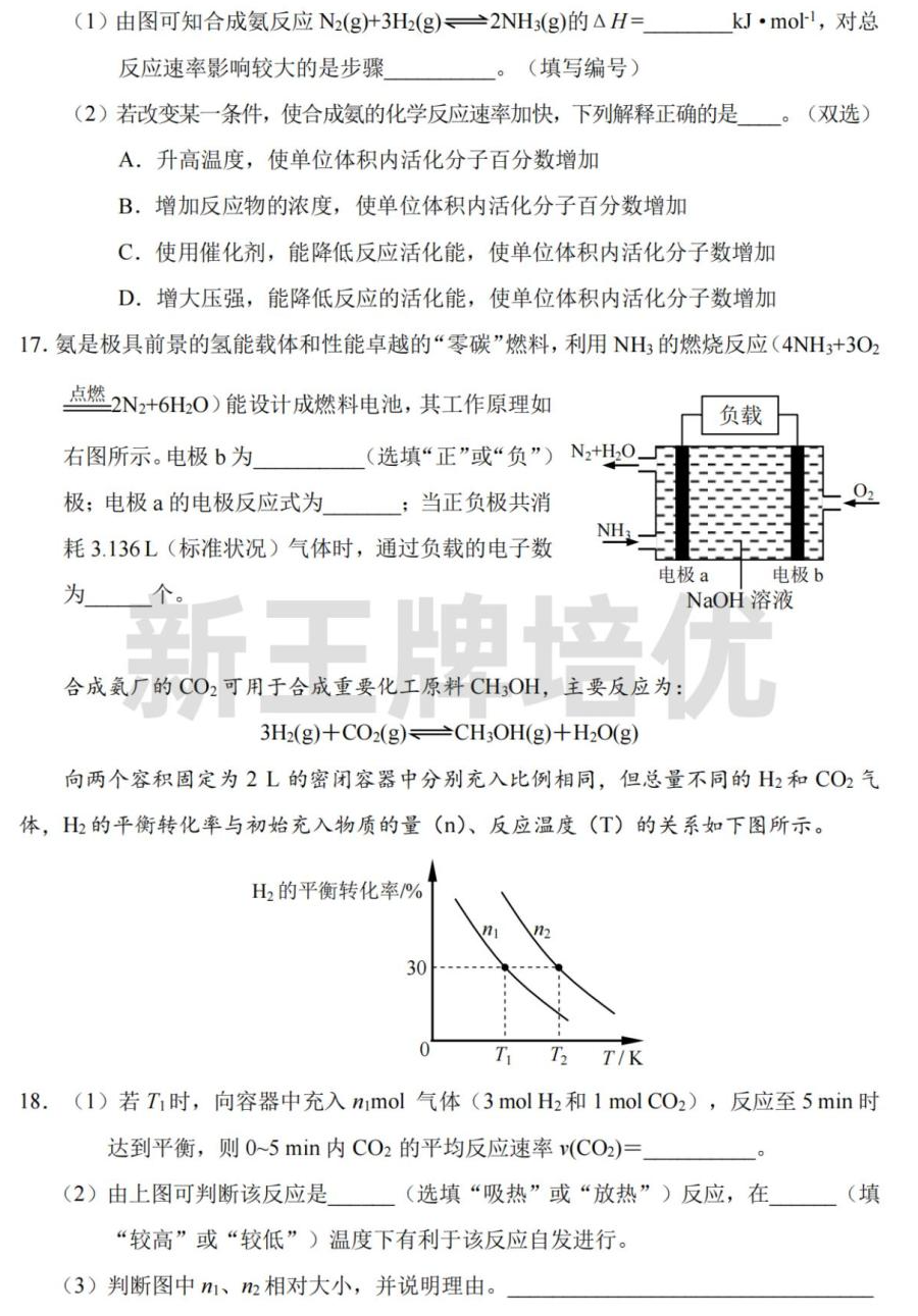 高三一模试卷