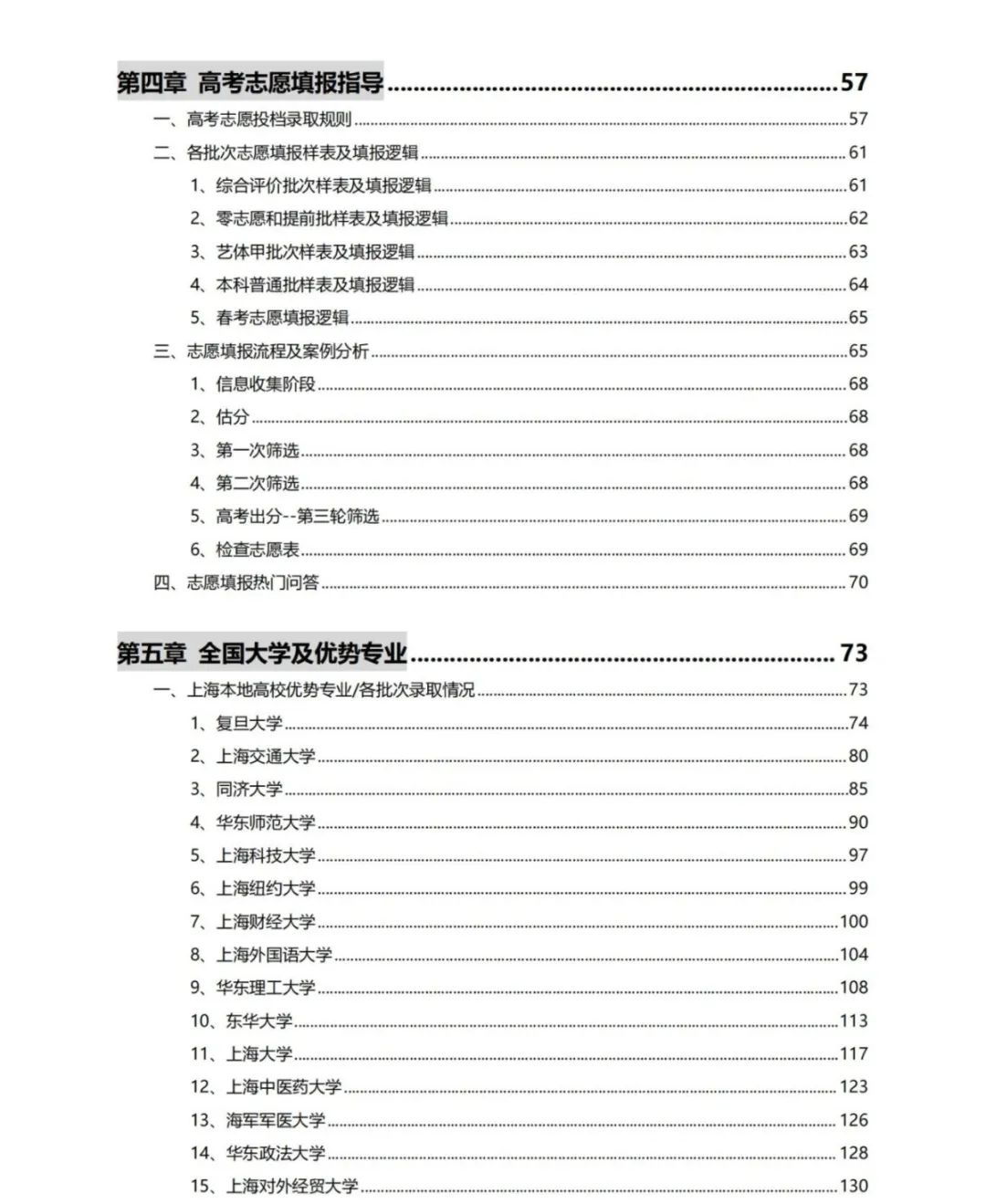 2024上海高考志愿填报手册