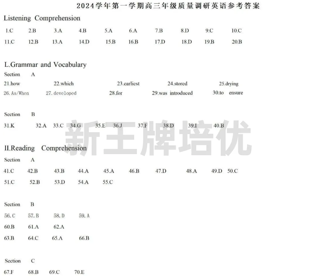 2025届高三一模卷,上海高三一模试卷,高三一模