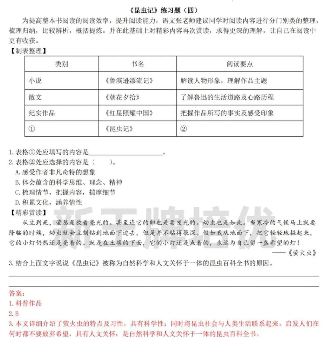 上海初中语文阅读知识点汇总,上海初中寒假补习班,初中寒假班