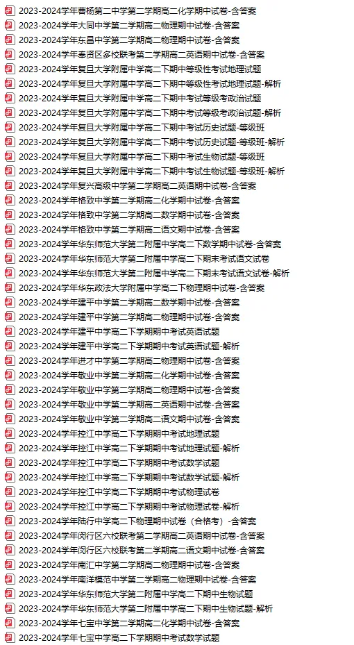 四校八大等重点高中真题卷,上海高中补习班