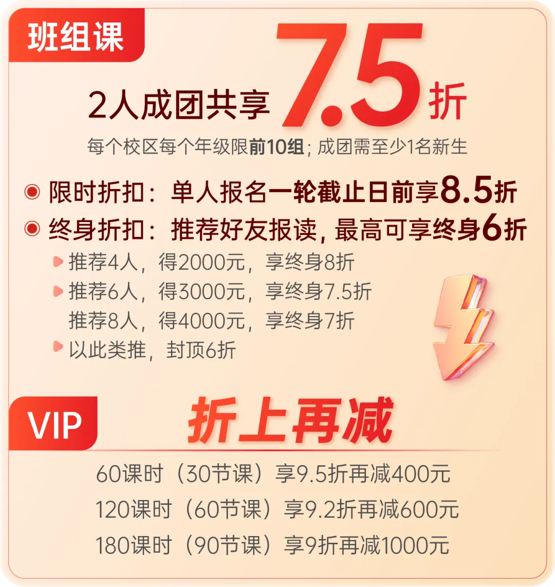 新王牌培优20周年5大感恩优惠-上海暑假辅导补习班