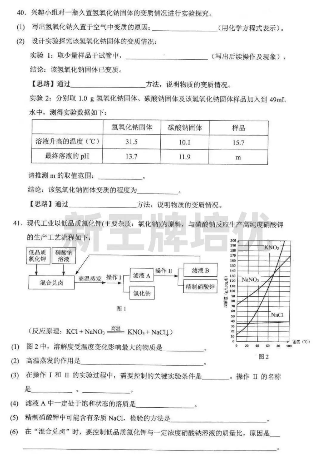 最新！杨浦初三二模试卷来啦！含语/物/化/跨学科