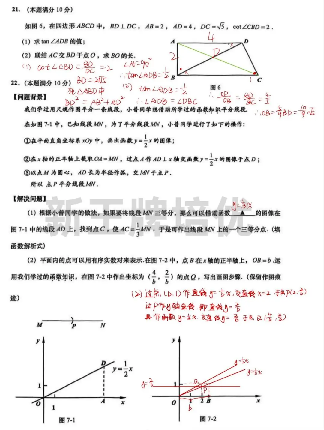 最新！松江、金山二模数/英试卷及部分答案分享！