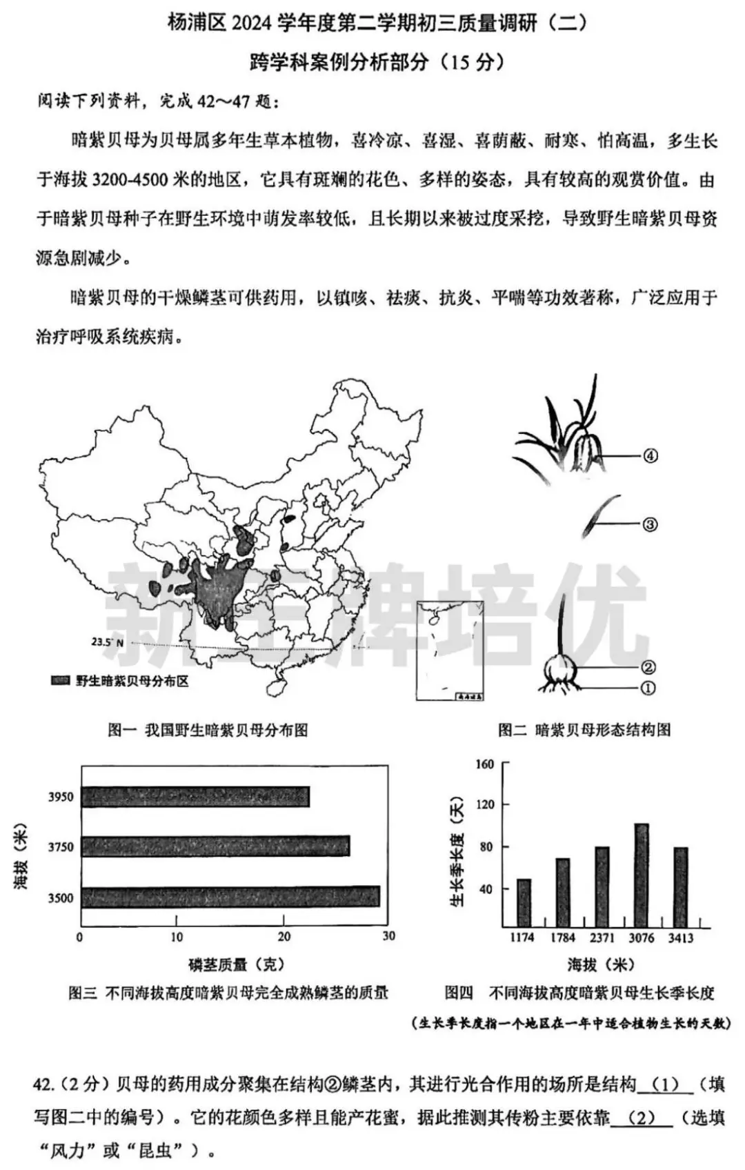 最新杨浦初三三模试卷出炉（含答案）！| 上海初三暑假补习班
