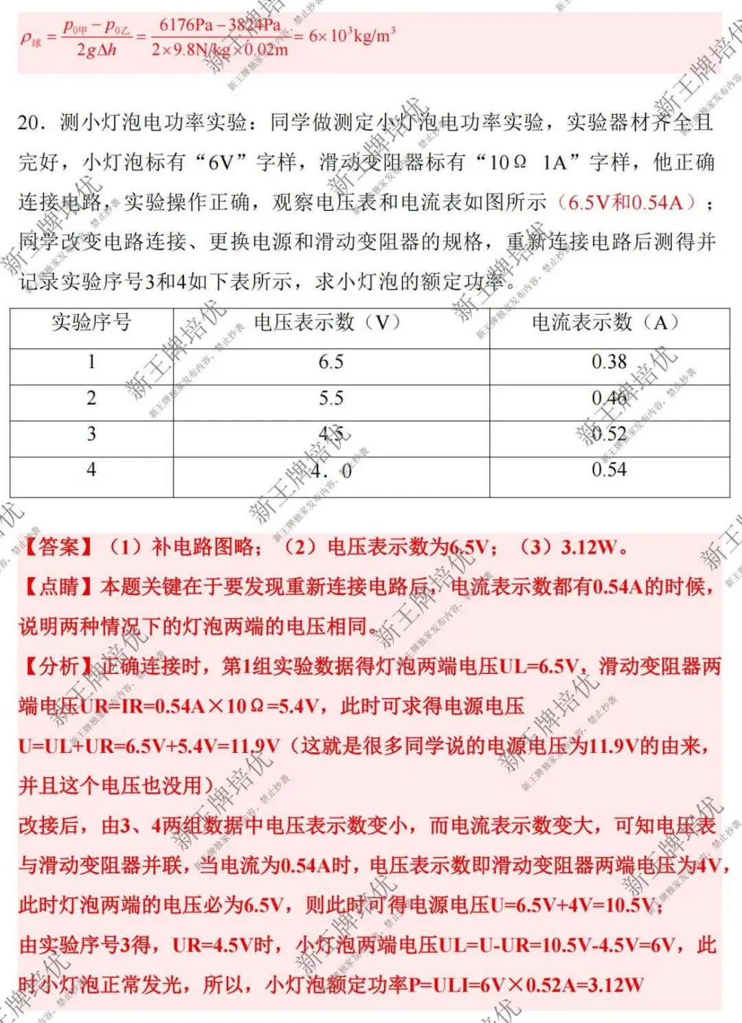 最新更新！2025上海中考物理【较完整版题目与答案-回忆版】