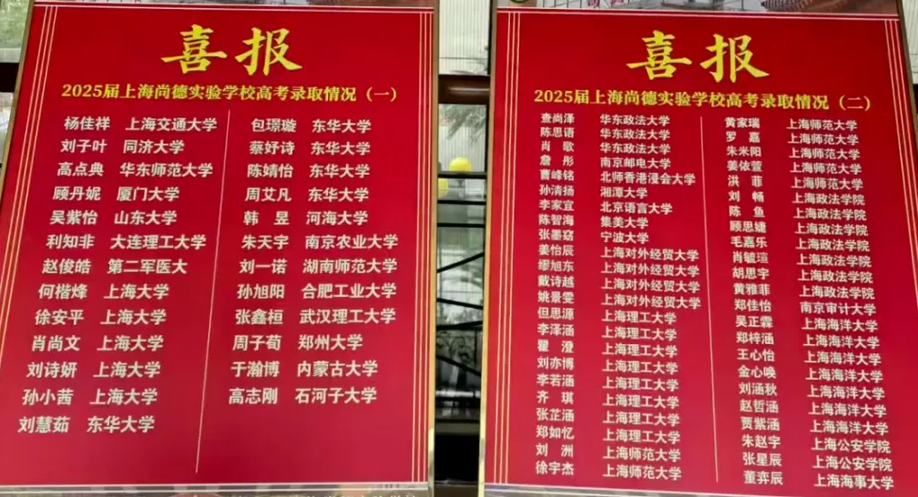上海高中补习班,上海高考喜报