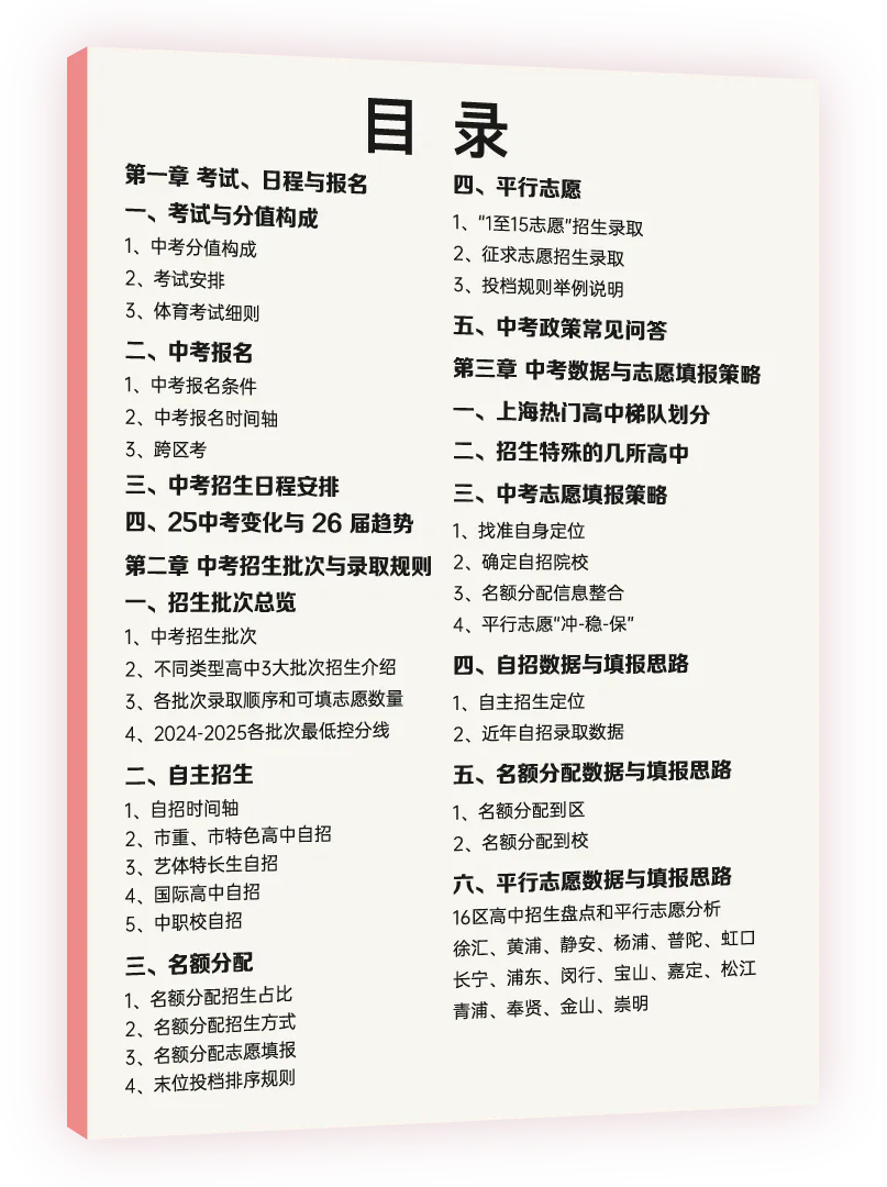 2026版中考志愿指导,中考志愿指导,上海初中补习班